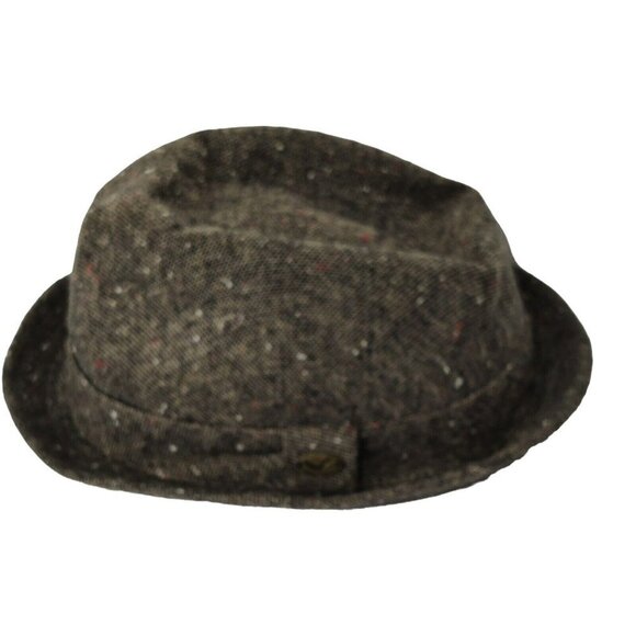 Epoch Brown Wool Hat Fedora Tweed Men Size S/M - Picture 2 of 9